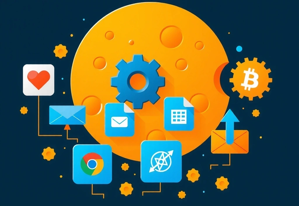 Ilustración conceptual de cookies digitales