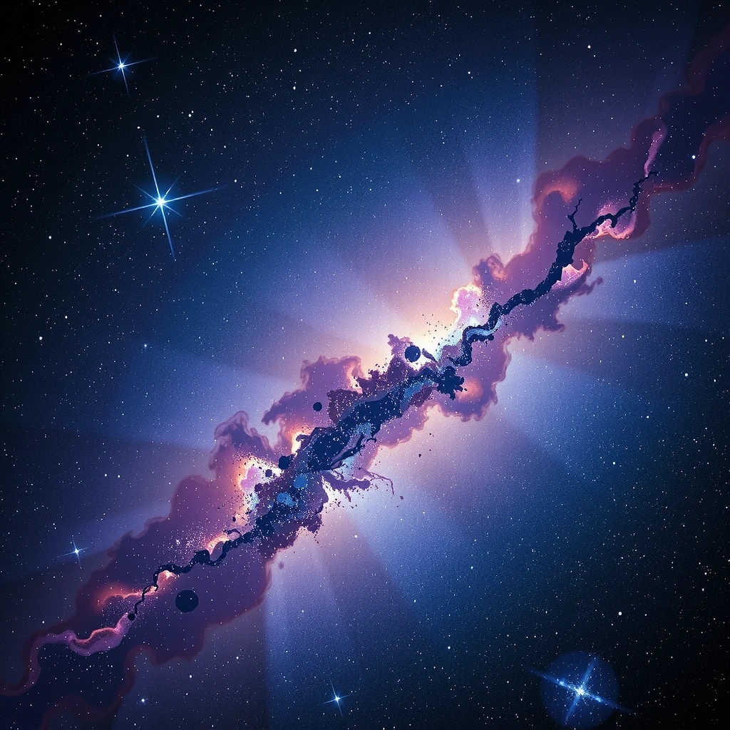 Fondo cósmico con estrellas