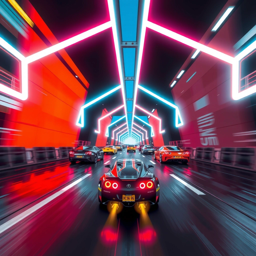 Juego de carreras futurista